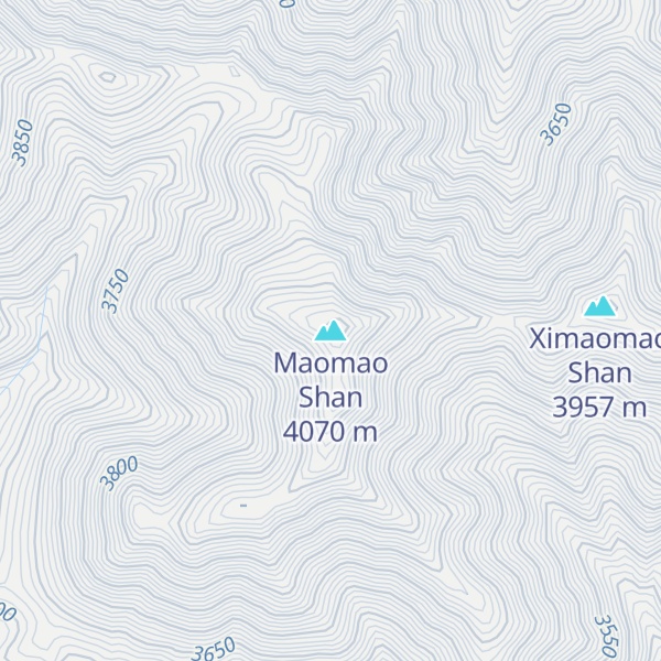 Map of Maomao Shan