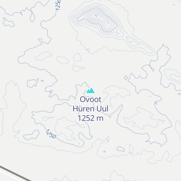 Map of Ovoot Hüren Uul