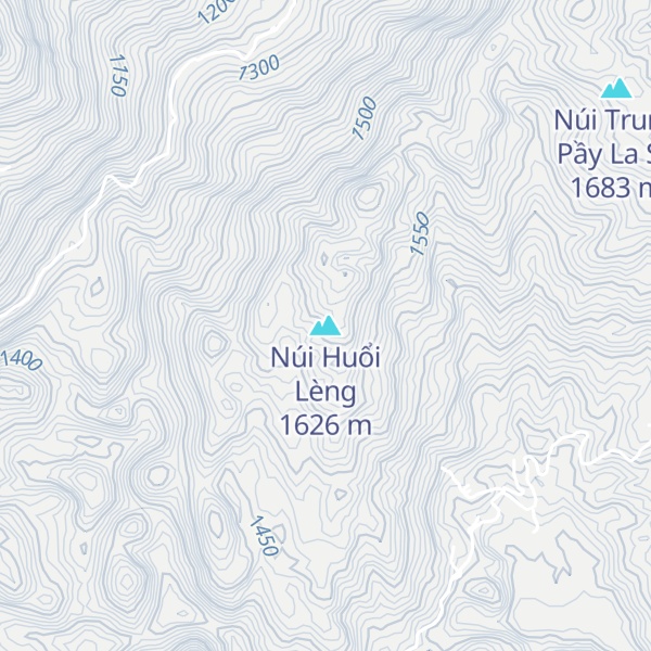 Map of Núi Huổi Lèng