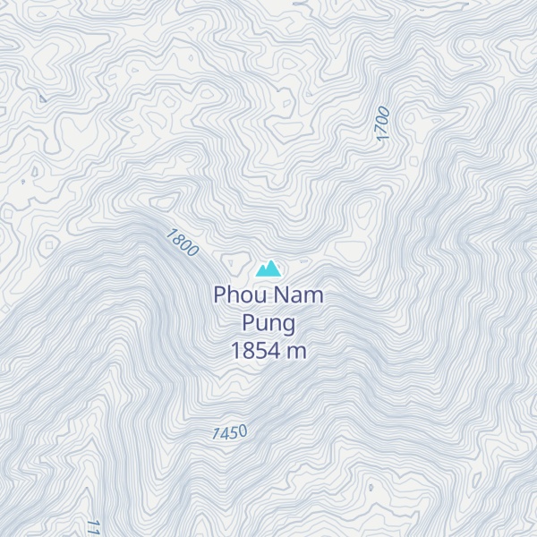 Map of Phou Nam Pung