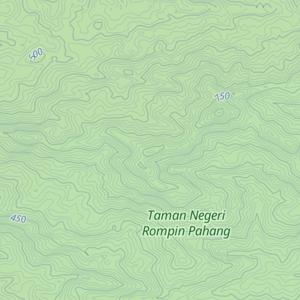 Map of Gunung Padang Temambong