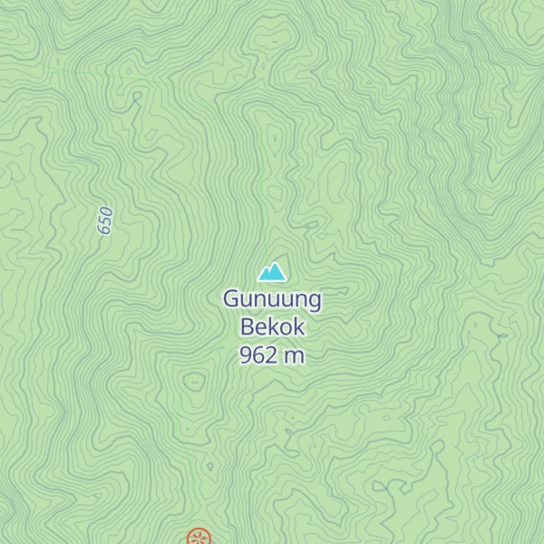 Map of Gunuung Bekok
