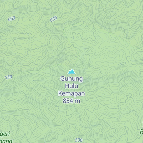 Map of Gunung Hulu Kemapan