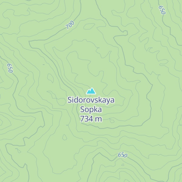 Map of Sidorovskaya Sopka