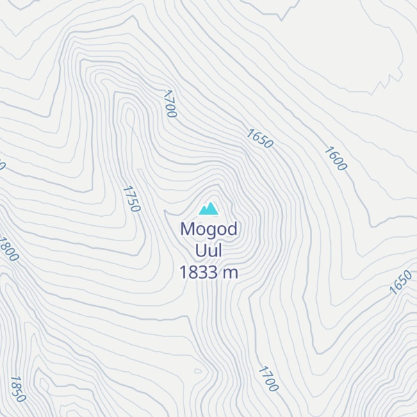 Map of Mogod Uul