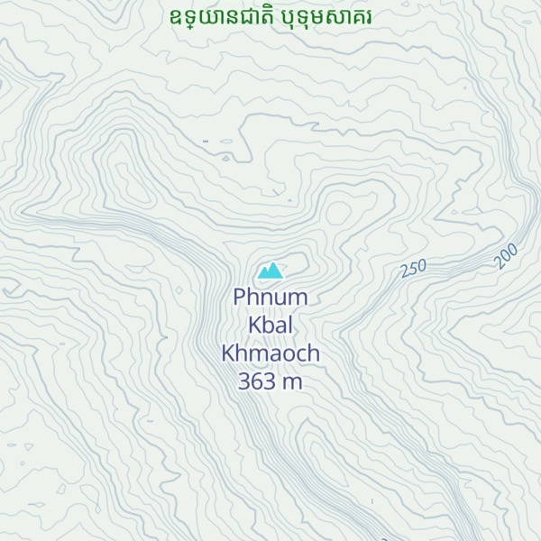 Map of Phnum Kbal Khmaoch