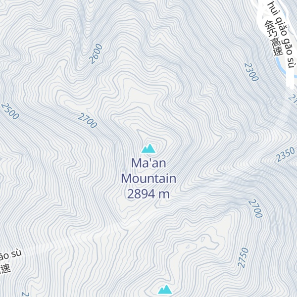Map of Ma'an Mountain