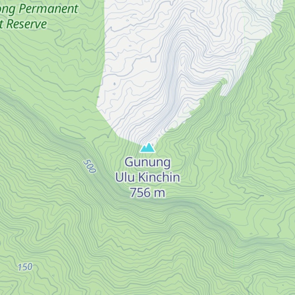Map of Gunung Ulu Kinchin