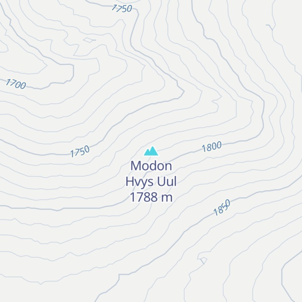 Map of Modon Hvys Uul