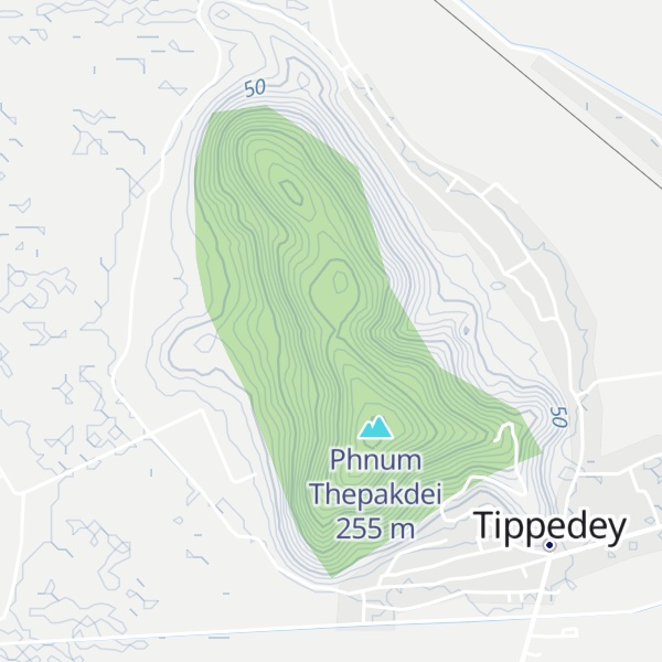 Map of Phnom Tipadey