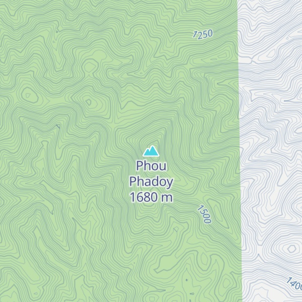 Map of Phou Phadoy