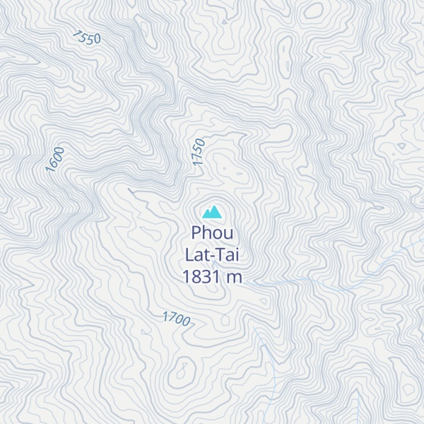 Map of Phou Lat-Tai