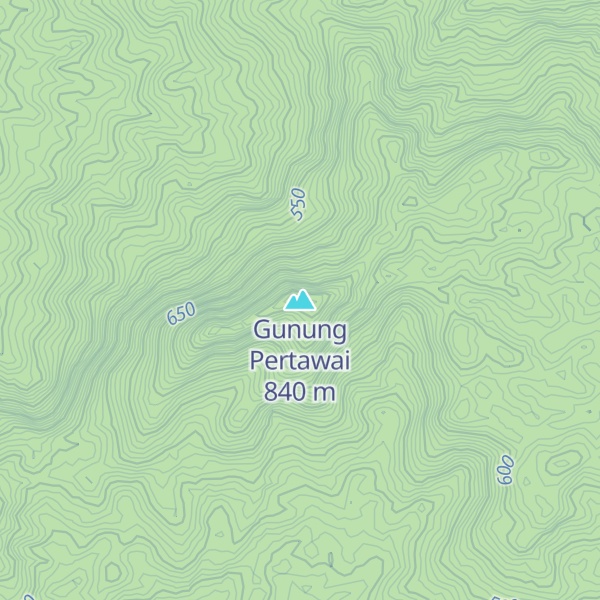 Map of Gunung Pertawai
