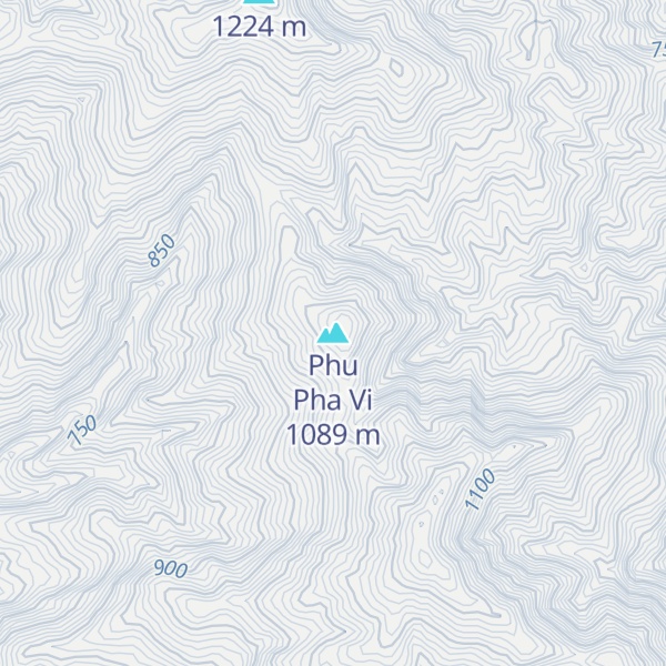 Map of Phu Pha Vi