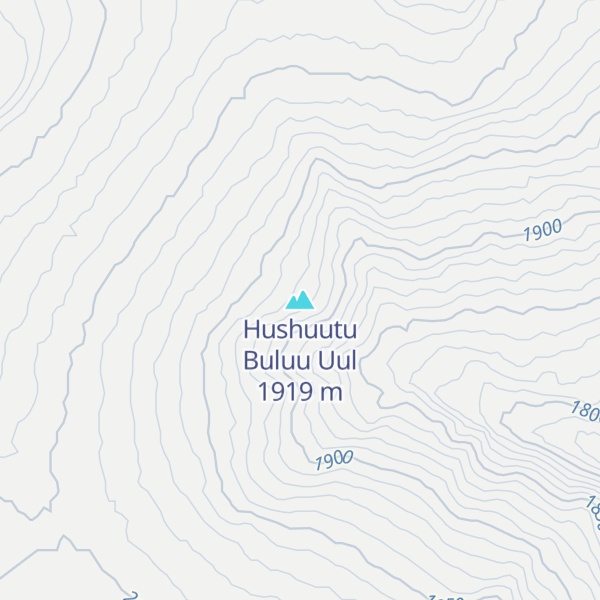 Map of Hushuutu Buluu Uul