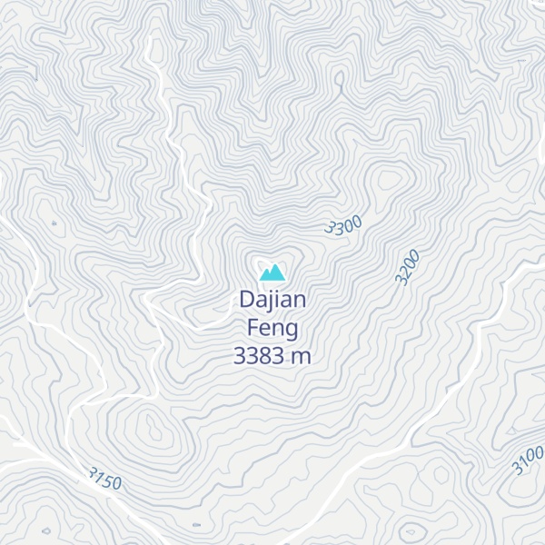 Map of Dajian Feng