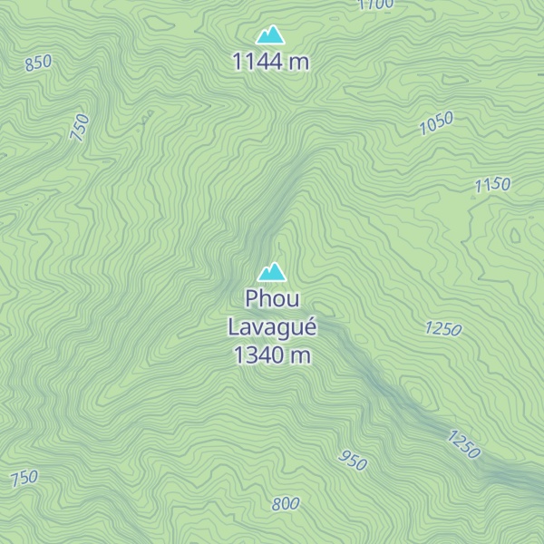 Map of Phou Lavagué