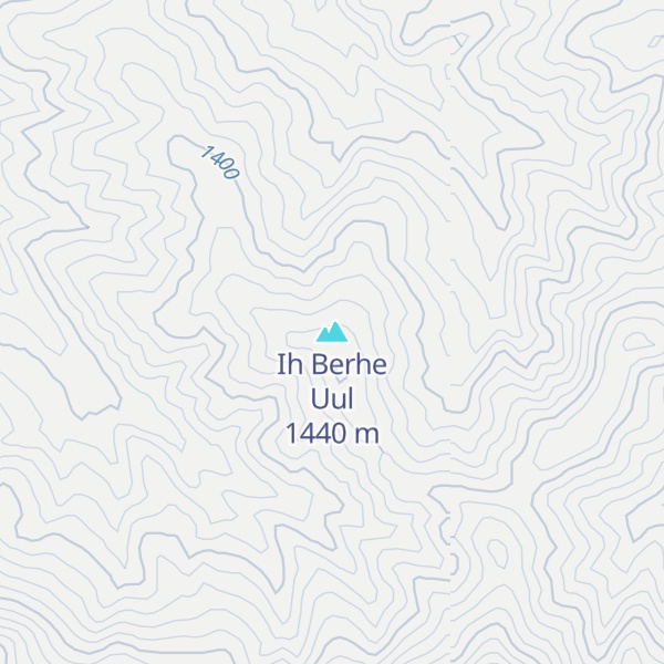 Map of Ih Berhe Uul