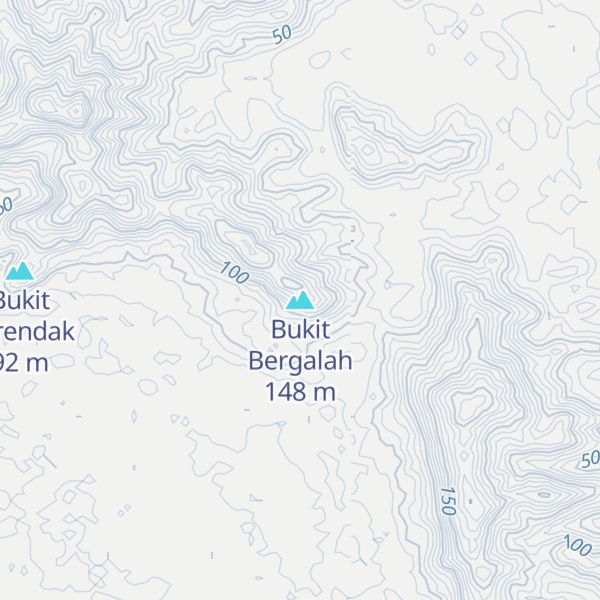 Map of Bukit Bergalah