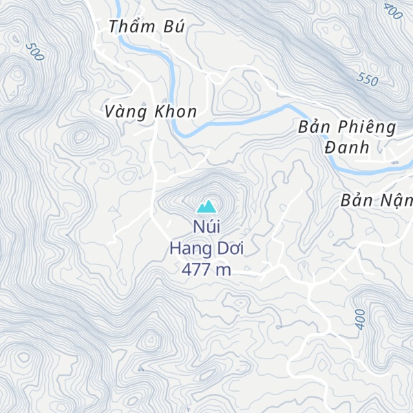 Map of Núi Hang Dơi