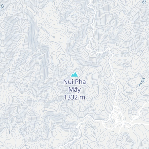 Map of Núi Pha Mây