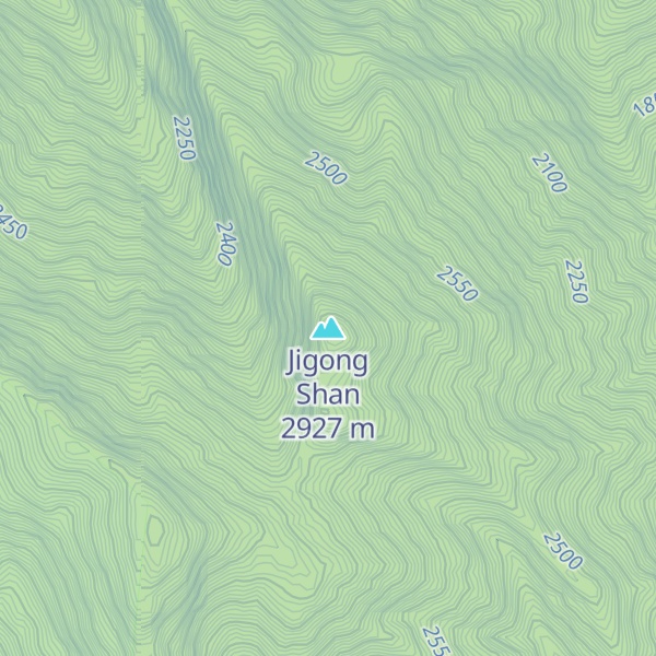 Map of Jigong Shan