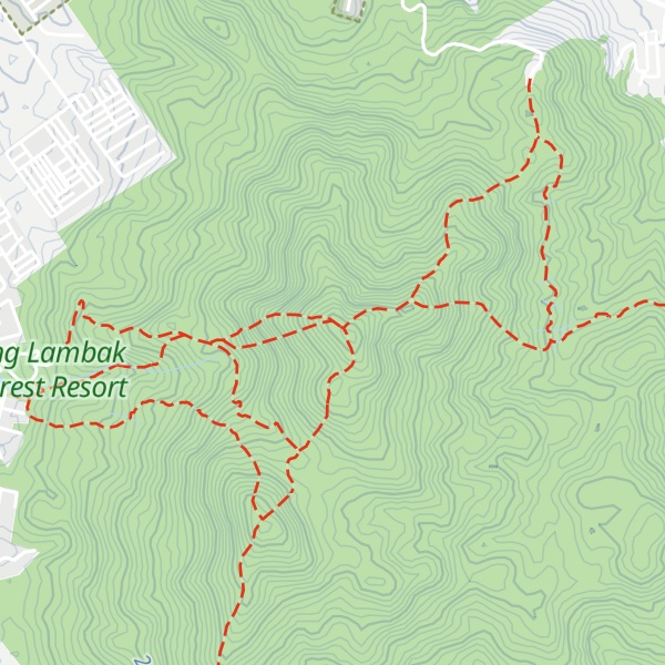 Map of Gunung Lambak (north)
