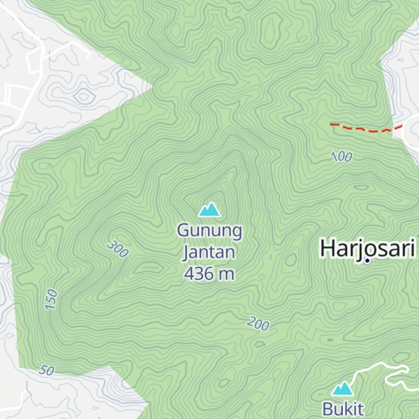 Map of Gunung Jantan