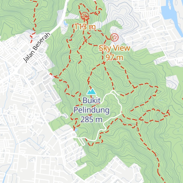 Map of Bukit Pelindung