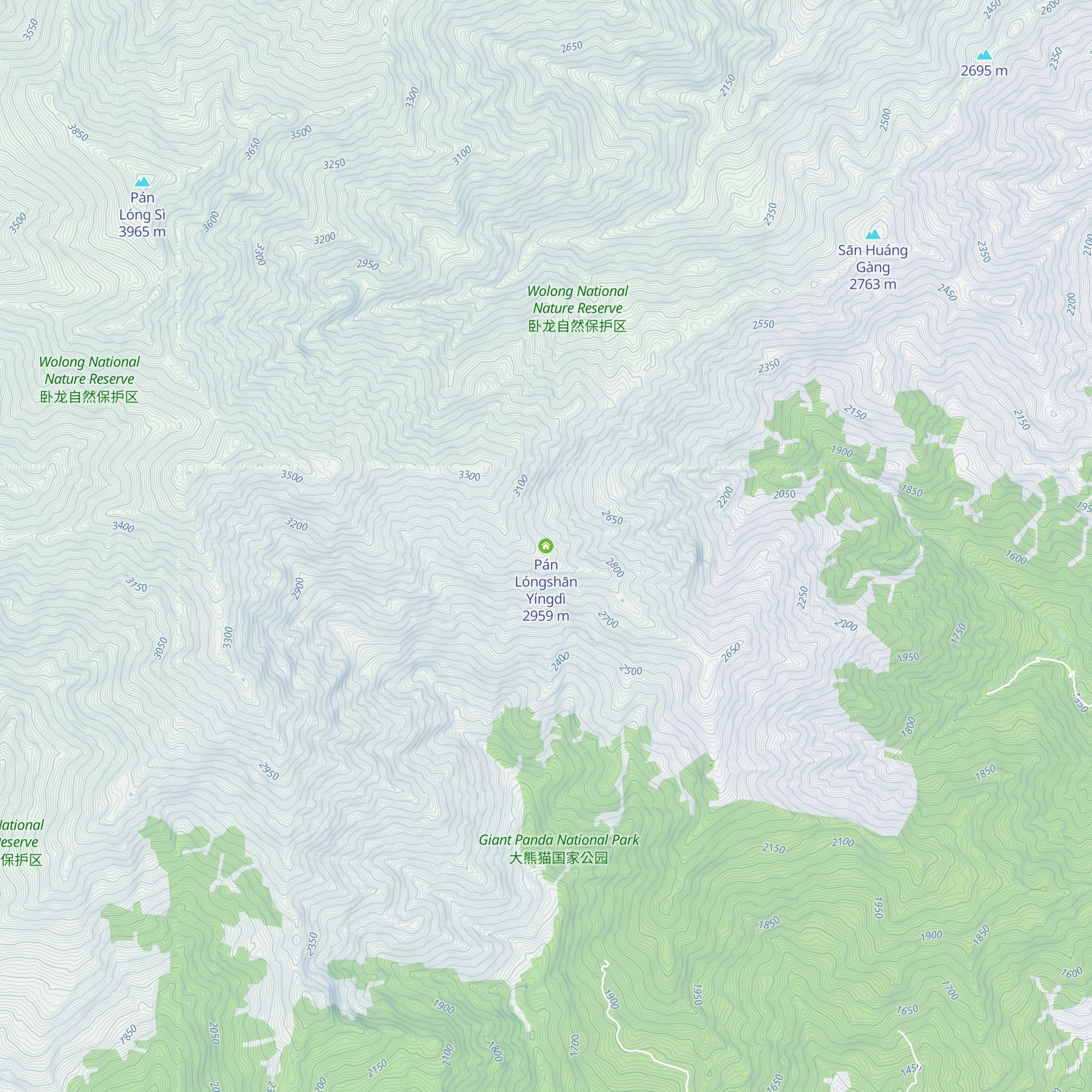 Pán Lóngshān Yíngdì map
