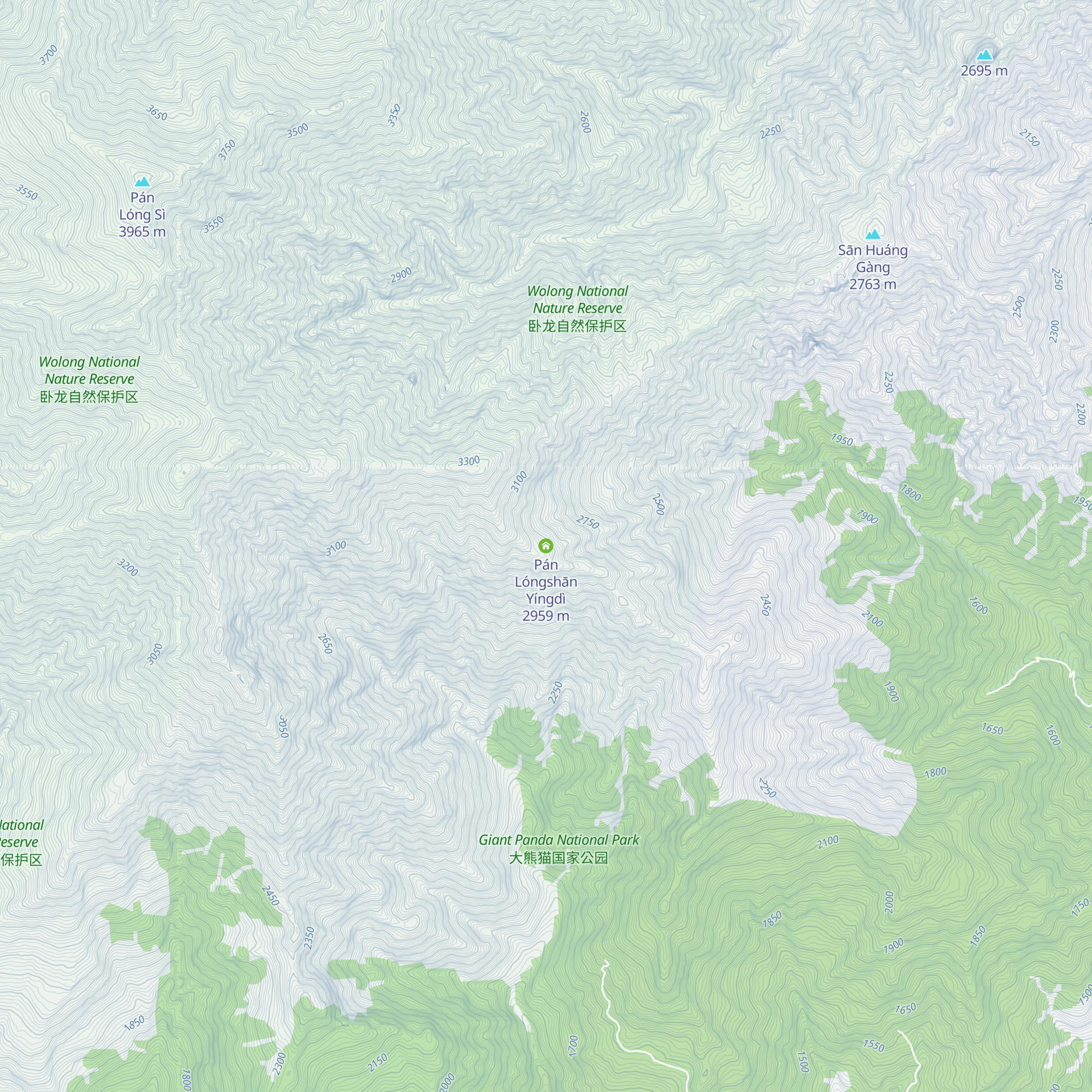 Pán Lóngshān Yíngdì map