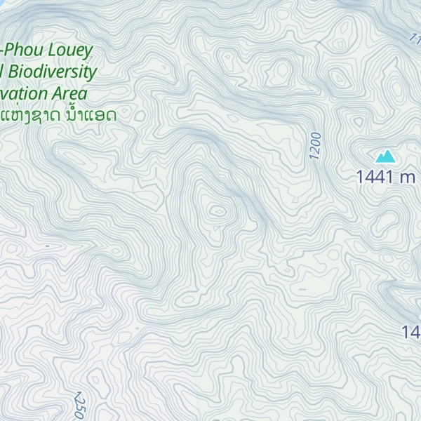 Map of Phou Phavi