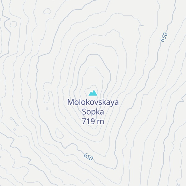 Map of Molokovskaya Sopka