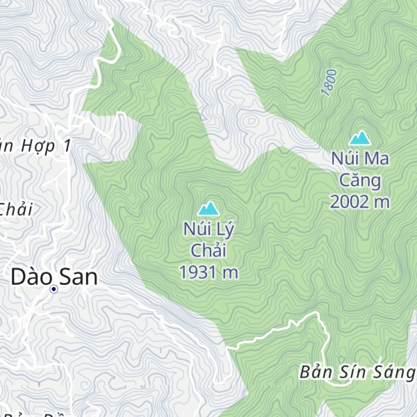 Map of Núi Lý Chải