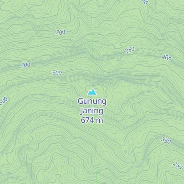 Map of Gunung Janing