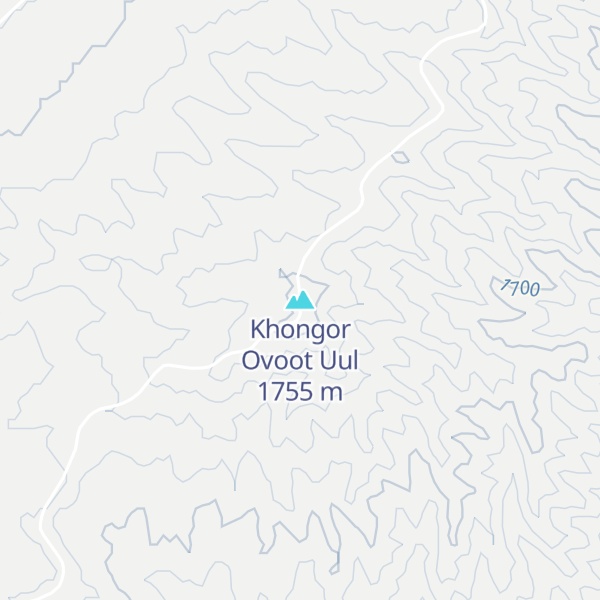 Map of Khongor Ovoot Uul