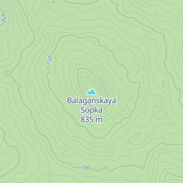 Map of Balaganskaya Sopka
