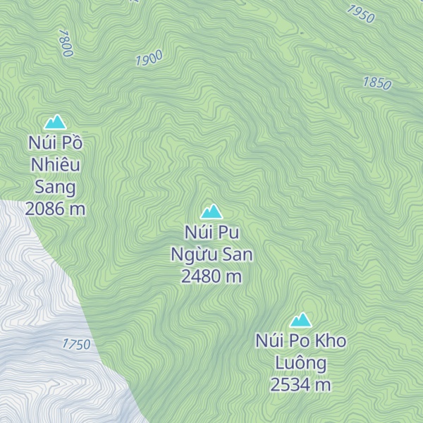 Map of Núi Pu Ngừu San