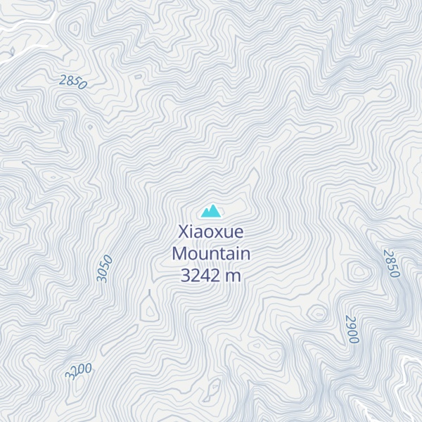Map of Xiaoxue Mountain
