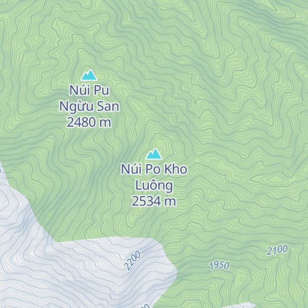 Map of Núi Po Kho Luông