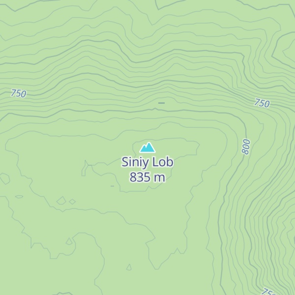 Map of Siniy Lob