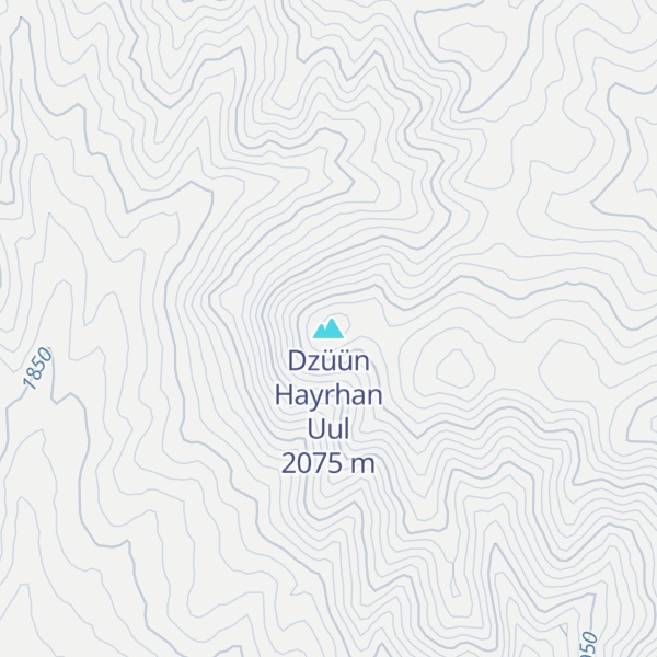 Map of Dzüün Hayrhan Uul