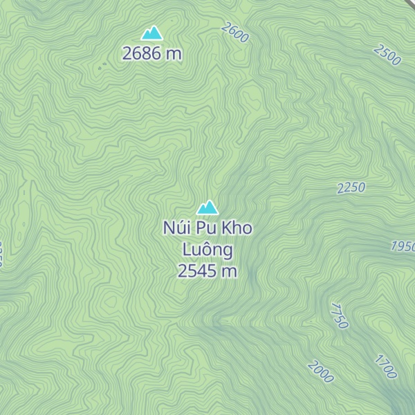 Map of Núi Pu Kho Luông
