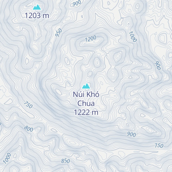 Map of Núi Khó Chua