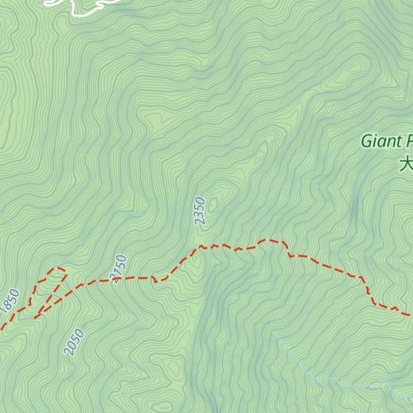 Map of Zhaogong Mountain