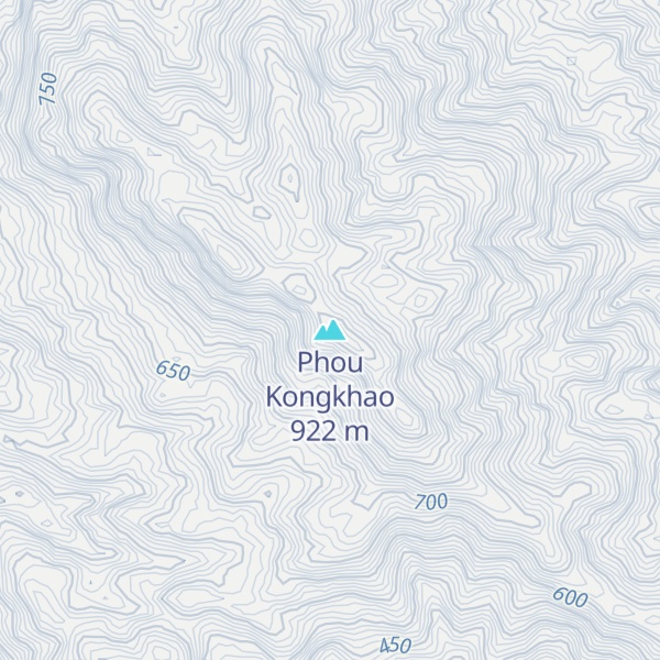 Map of Phou Kongkhao