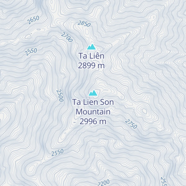 Map of Ta Lien Son Mountain