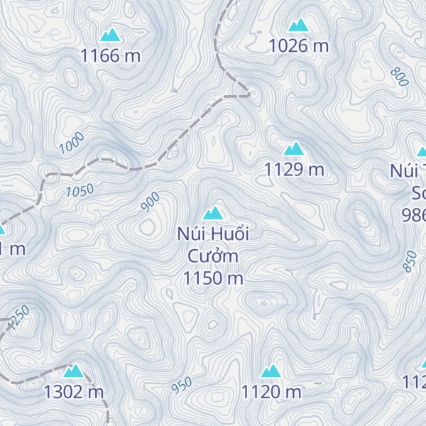 Map of Núi Huổi Cưởm