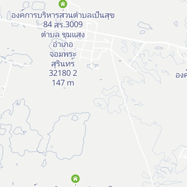Map of องค์การบริหารส่วนตำบลเป็นสุข 84 สร.3009 ตำบล ชุมแสง อำเภอ จอมพระ สุรินทร์ 32180 3