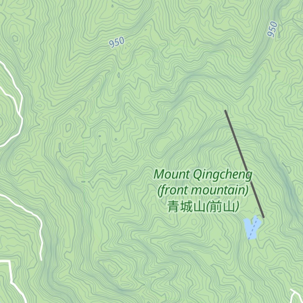 Map of Qingcheng Mountain